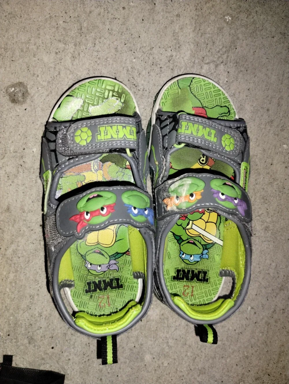 Teenage Mutant Ninja Turtle Sandals Size 12